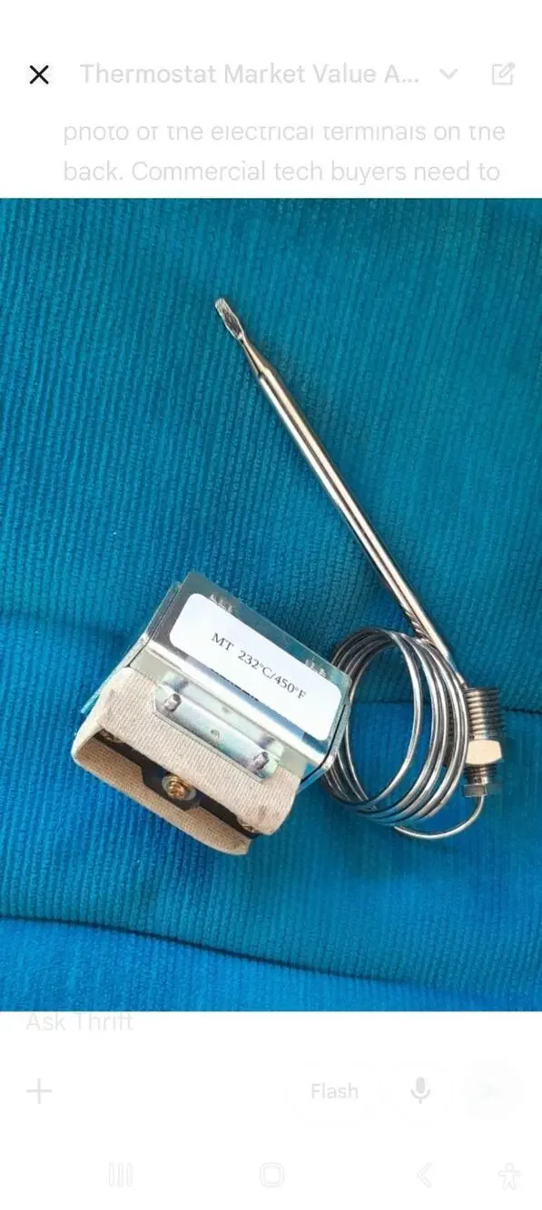 New Open Box MT 232 Fryer High Limit Thermostat 450°F | Fits Imperial 1177 Atosa
